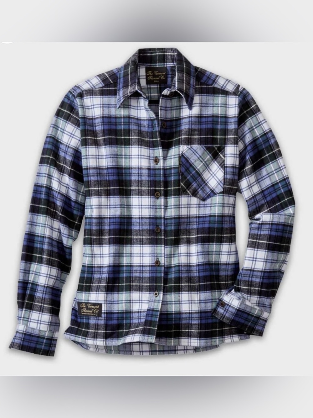 VERMONT FLANNEL CO. LONG SLEEVE BUTTON UP PLAID SHIRT